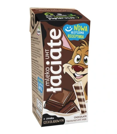MLEKOPOL Mleko UHT smakowe Laciate czekoladowe – 200 ml