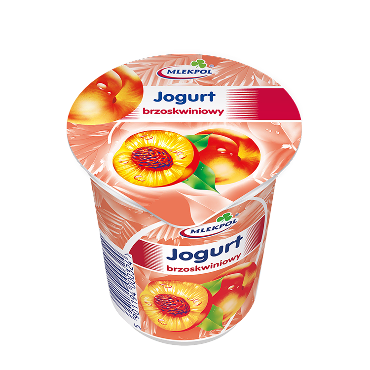 MLEKPOL Jogurt brzoskwiniowy 150g MLEKPOL Jogurt brzoskwiniowy 150g
