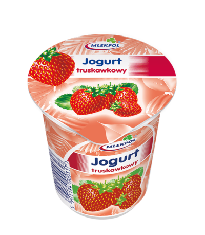 MLEKPOL Jogurt truskawkowy 150g