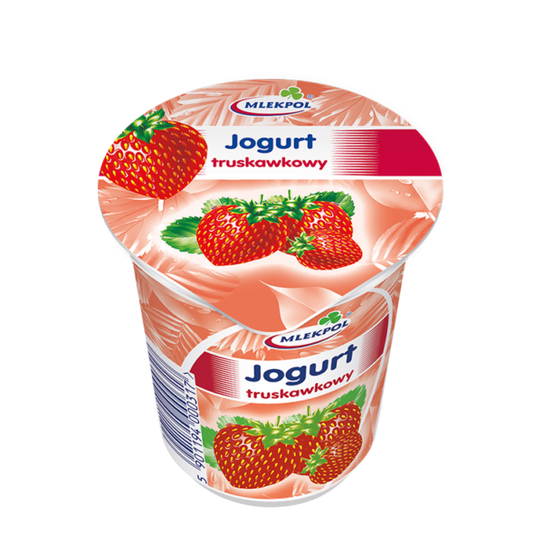 MLEKPOL Jogurt truskawkowy 150g