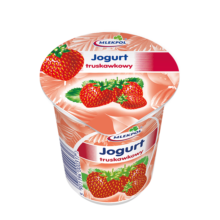 MLEKPOL Jogurt truskawkowy 150g MLEKPOL Jogurt truskawkowy 150g