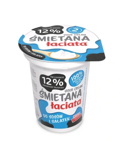 MLEKPOL Smietana Laciata 12 330g