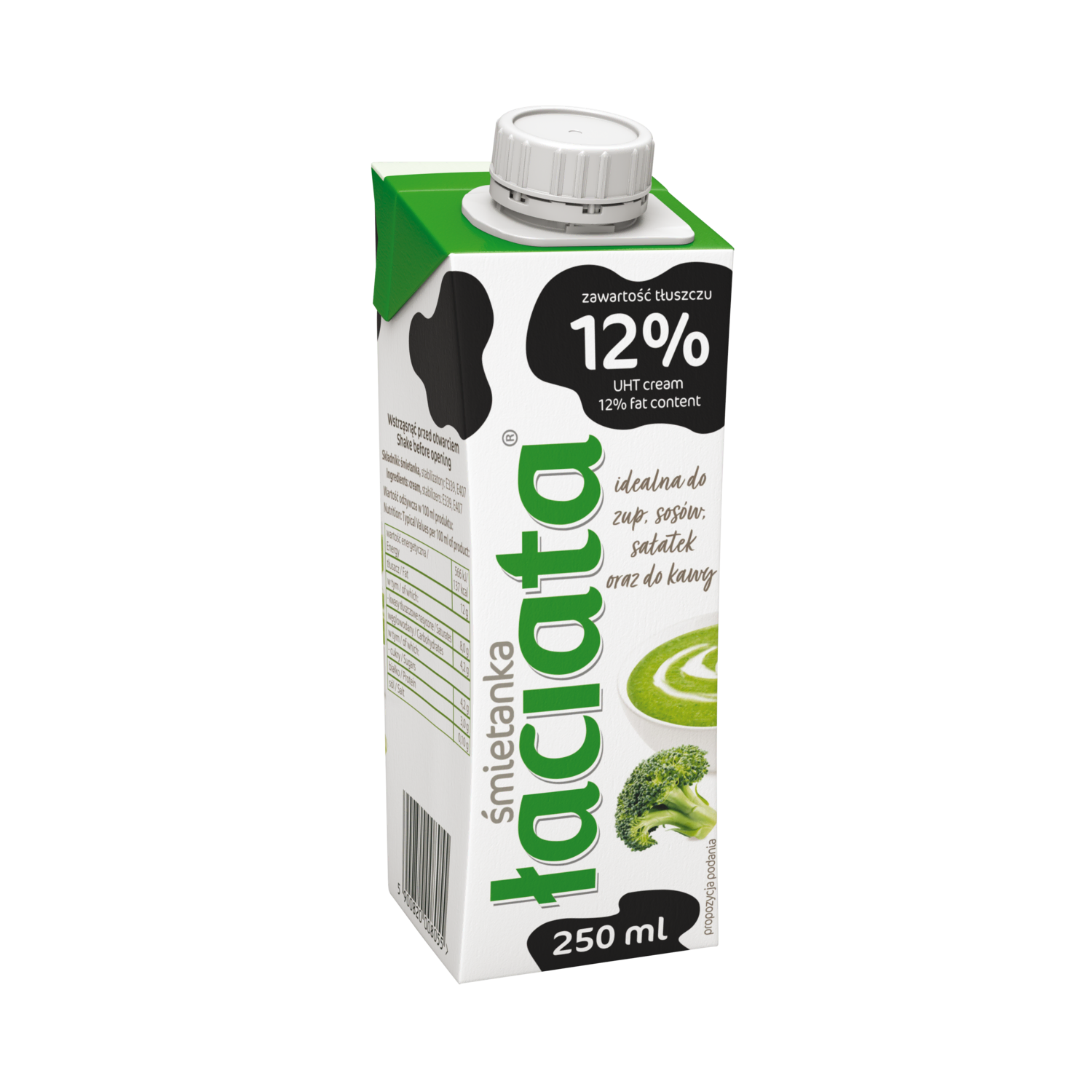 MLEKPOL Smietanka UHT Laciata 12 250ml MLEKPOL Smietanka UHT Laciata 12 250ml