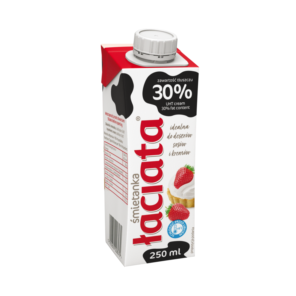 MLEKPOL Smietanka UHT Laciata 30 250mlpng MLEKPOL Smietanka UHT Laciata 30 250mlpng