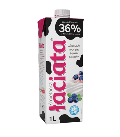 MLEKPOL Smietanka UHT Laciata 36 1l