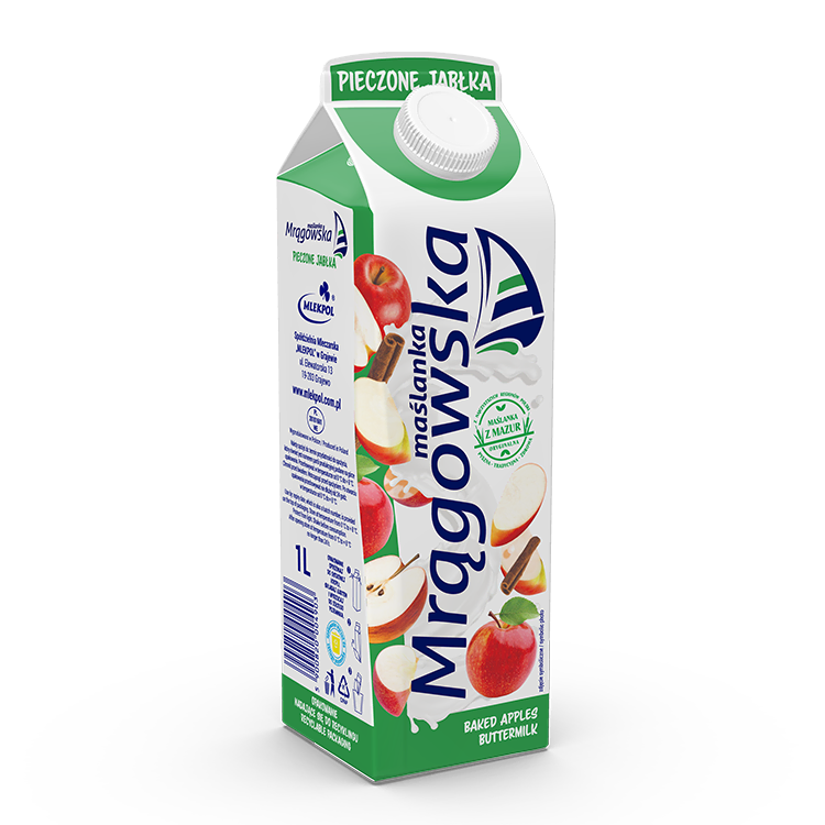 Maslanka Mragowska pieczone jablka 1l Maslanka Mragowska pieczone jablka 1l