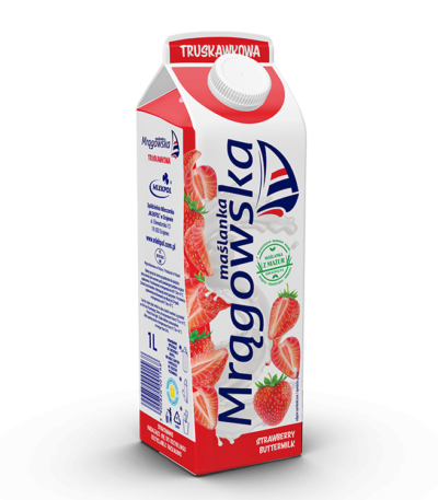Maslanka Mragowska truskawkowa 1l