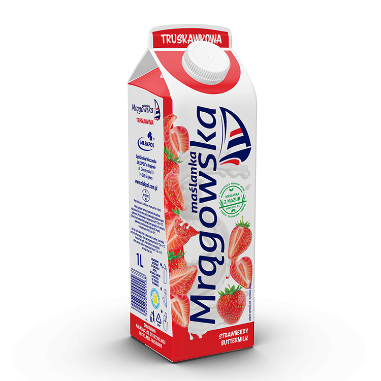 Maslanka Mragowska truskawkowa 1l Maslanka Mragowska truskawkowa 1l