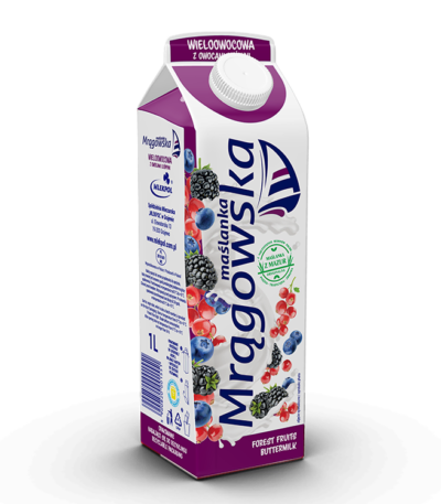 Maslanka Mragowska wieloowocowa z owocami lesnymi 1l