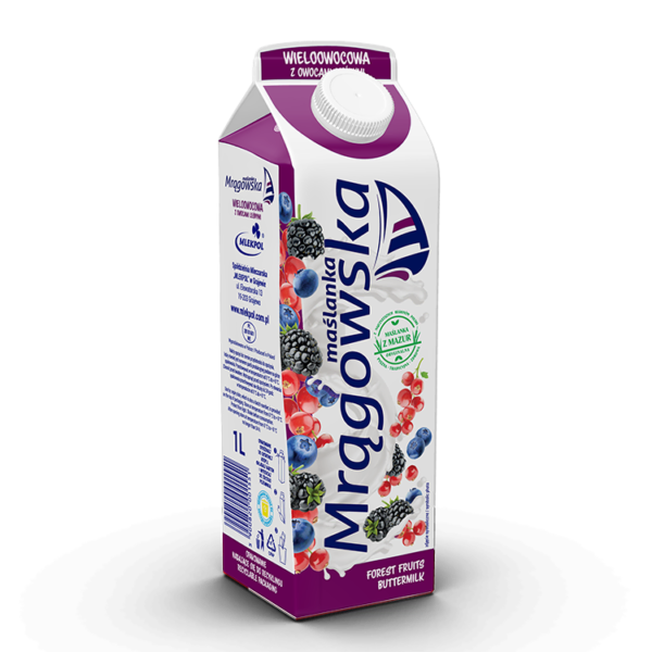 Maslanka Mragowska wieloowocowa z owocami lesnymi 1l