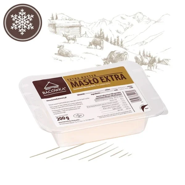 Masło extra 200 g BACÓWKA