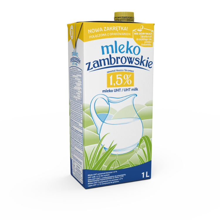 Mleko UHT Zambrowskie 15 – 1 l Mleko UHT Zambrowskie 15 – 1 l