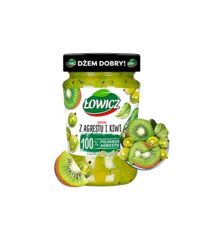 0000 Dżem Agrest i Kiwi 280g ŁOWICZ