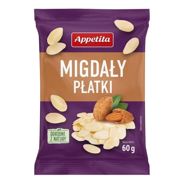 0000 Migdały płatki 60g APPETITA