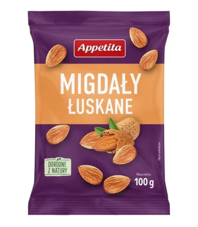 0001 Migdały łuskane 100g APPETITA