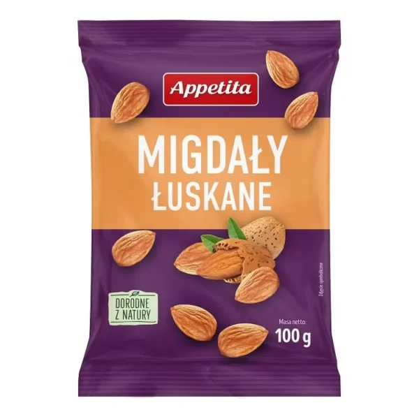 0001 Migdały łuskane 100g APPETITA