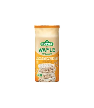 0001 Wafle ryżowe ze słonecznikiem 90g