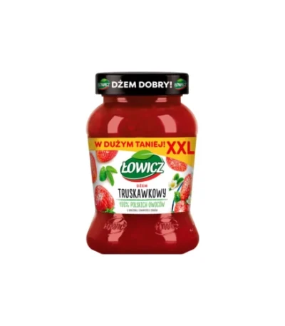 0002 Dżem Truskawkowy 450g ŁOWICZ