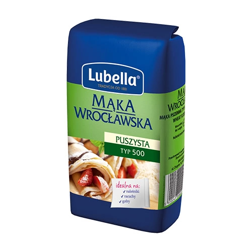 0004 Mąka pszenna puszysta wrocławska 1kg LUBELLA 0004 Mąka pszenna puszysta wrocławska 1kg LUBELLA