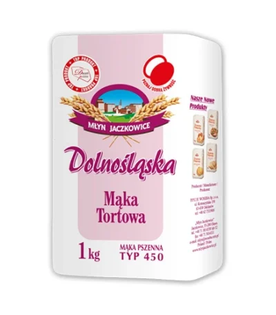 0007 Mąka tortowa 1kg JACZKOWICE