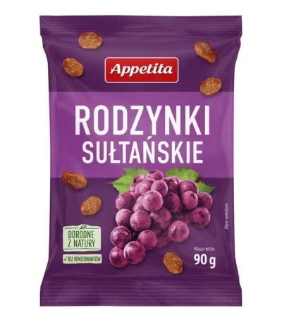 0007 Rodzynki sułtanki 90g APPETITA