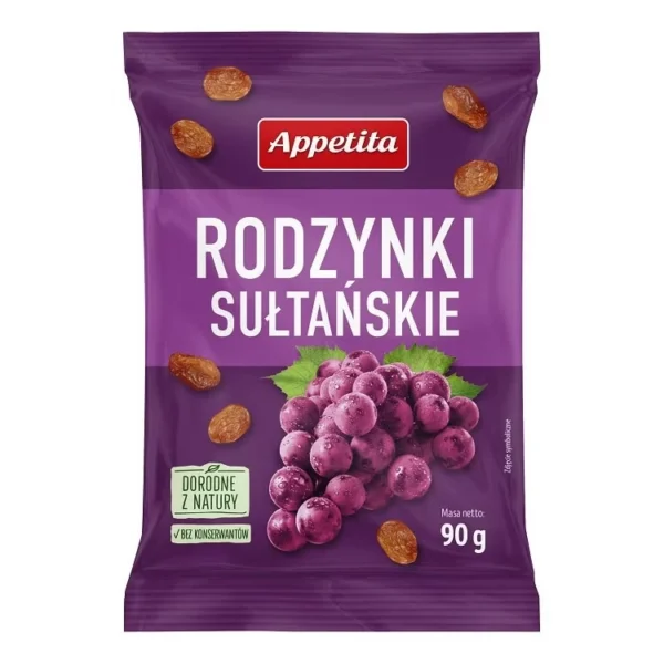 0007 Rodzynki sułtanki 90g APPETITA