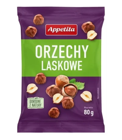 0008 Orzechy laskowe 80g APPETITA