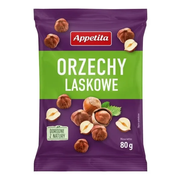 0008 Orzechy laskowe 80g APPETITA