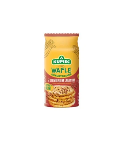 0011 Wafle kukurydziane z siemieniem lnianym 105g