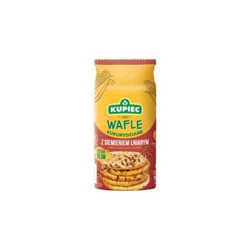 0011 Wafle kukurydziane z siemieniem lnianym 105g