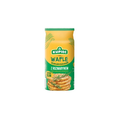 0012 Wafle kukurydziane z rozmarynem 105g KUPIEC 0012 Wafle kukurydziane z rozmarynem 105g KUPIEC