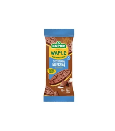 0014 Wafle kukurydziane czekolada mleczna 56g