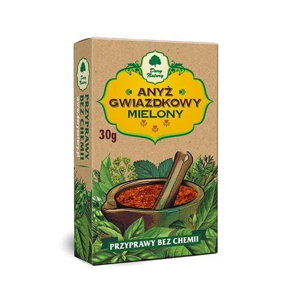 Anyz gwiazkowy mielony 30g DARY NATURY