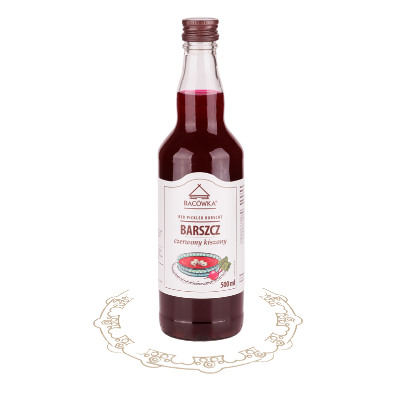 Barszcz czerwony kiszony 500ml BACÓWKA Barszcz czerwony kiszony 500ml BACÓWKA