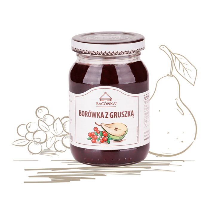 Borówka z gruszką 200g BACÓWKA Borówka z gruszką 200g BACÓWKA