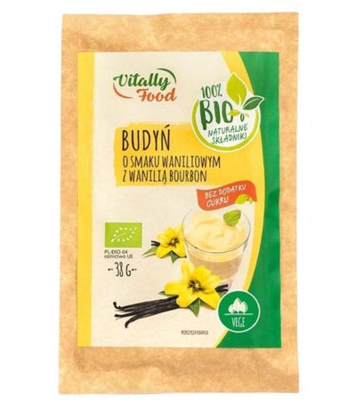 Budyń BIO waniliowy z wanilią bourbon 38g VITALLY FOOD