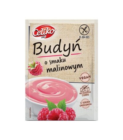 Budyń bezglutenowy o smaku malinowym 40g CELIKO