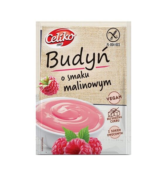 Budyń bezglutenowy o smaku malinowym 40g CELIKO