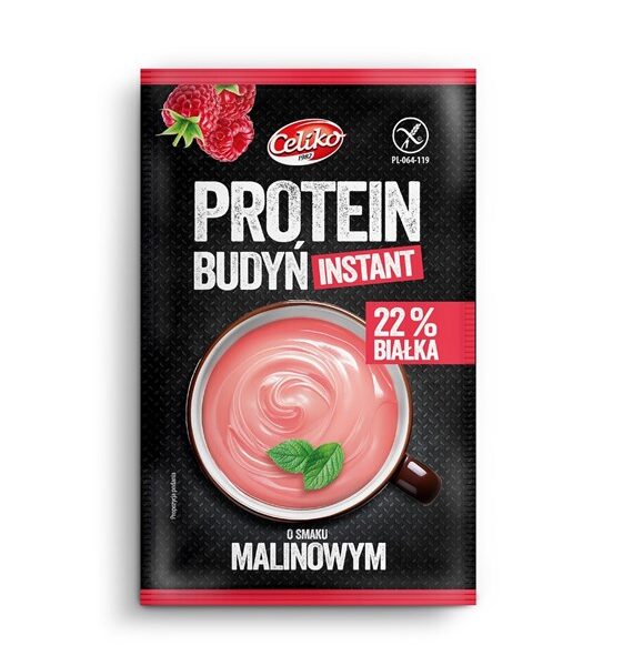 Budyń proteinowy o smaku malinowym 40g CELIKO