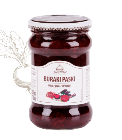 Buraki paski marynowane 290g BACÓWKA
