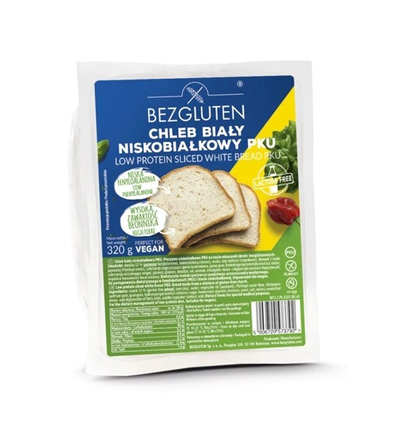 Chleb niskobiałkowy PKU 320g BEZGLUTEN 1 Chleb niskobiałkowy PKU 320g BEZGLUTEN 1