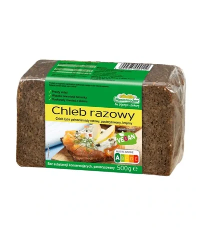 Chleb razowy pełnoziarnisty 500g BENUS 1