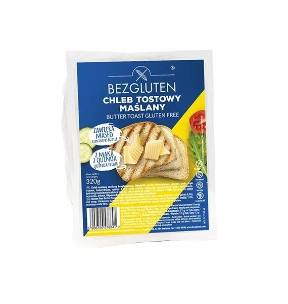 Chleb tostowy maślany 320g BEZGLUTEN 1