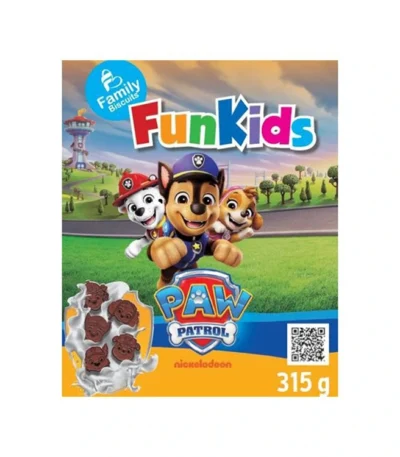 Ciasteczka mini kakaowe Psi Patrol 315g FAMILY BISCUITS