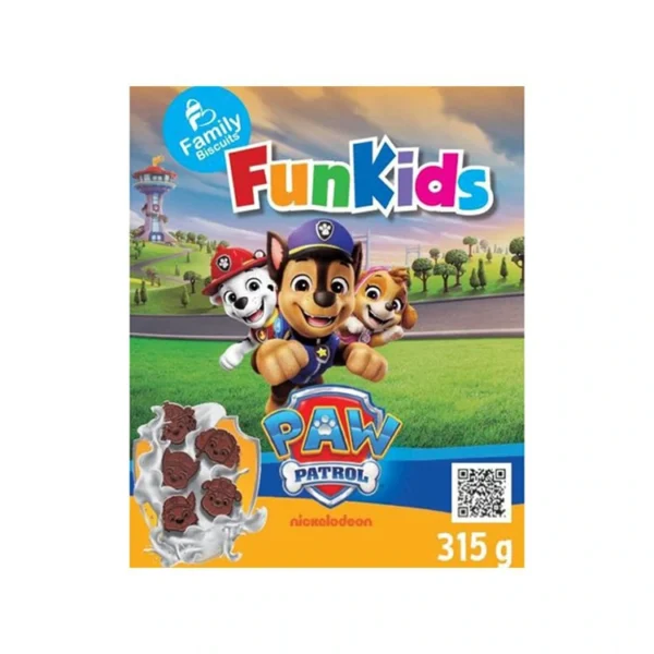 Ciasteczka mini kakaowe Psi Patrol 315g FAMILY BISCUITS