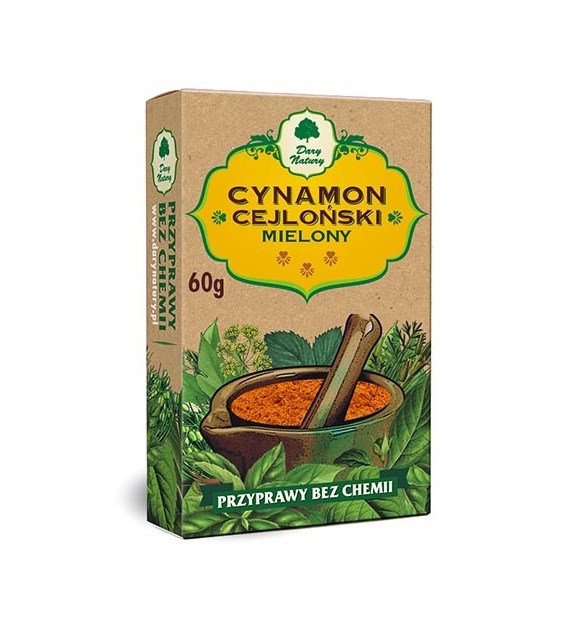 Cynamon mielony Cejloński 50g DARY NATURY Cynamon mielony Cejloński 50g DARY NATURY