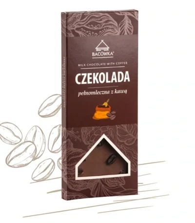 Czekolada pełnomleczna z kawą 100g BACÓWKA 1