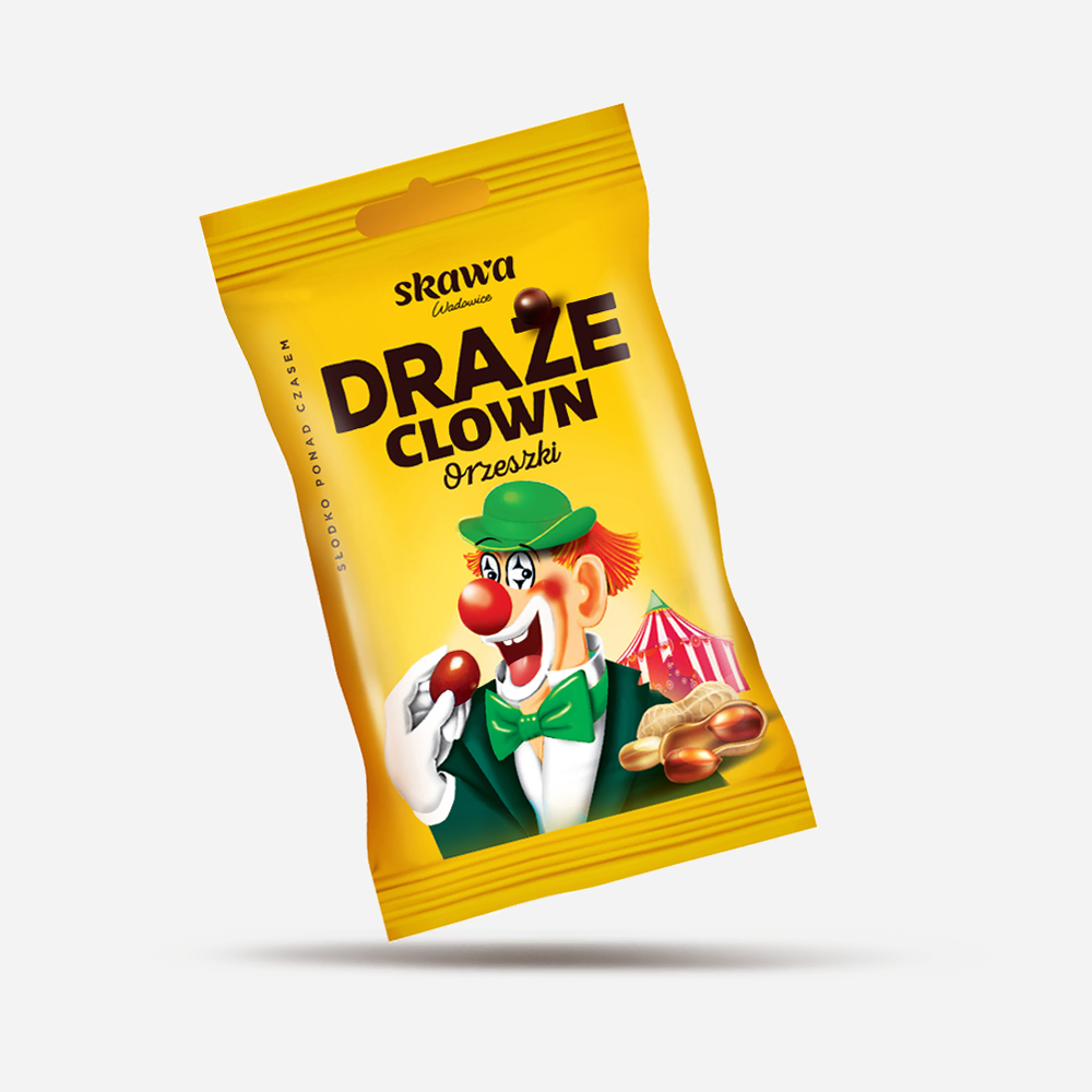 Draże orzeszki Clown 70g SKAWA Draże orzeszki Clown 70g SKAWA