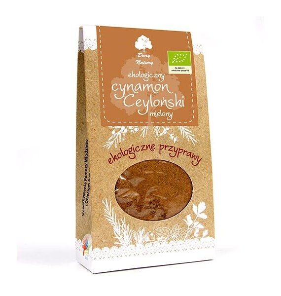 Eko Cynamon cejloński mielony 50g DARY NATURY