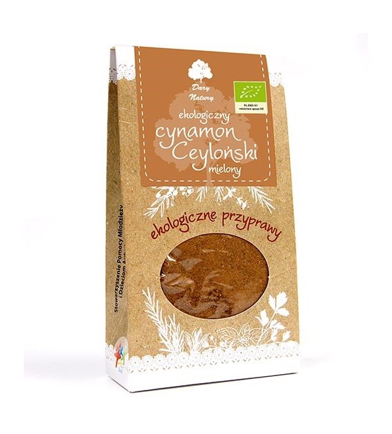 Eko Cynamon cejloński mielony 50g DARY NATURY Eko Cynamon cejloński mielony 50g DARY NATURY